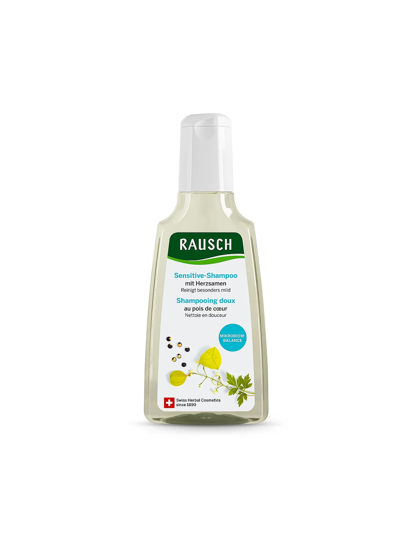 RAUSCH | Sensitive-Shampoo mit Herzsamen 200ml | 